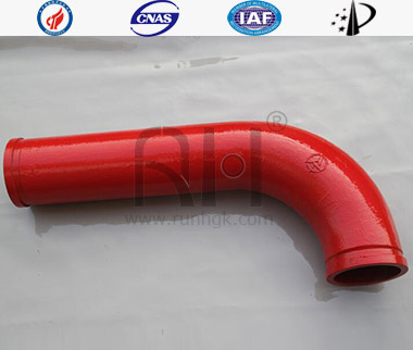 Concrete Boom Pump Wear Resistant Bend Pipe Monometallic Cast41