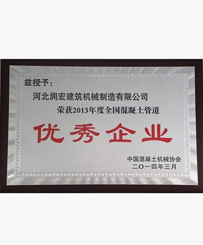 Отличное предприятие Китайской ассоциации бетонных машин